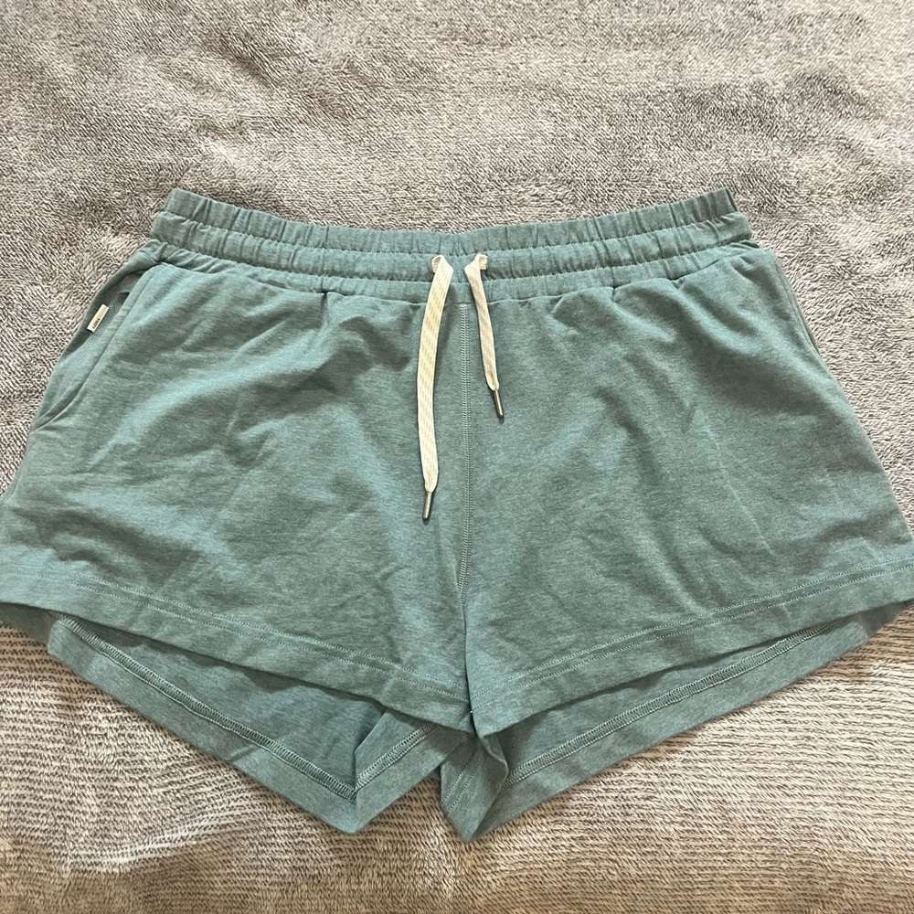 Vuori Women's Athletic Shorts in Teal